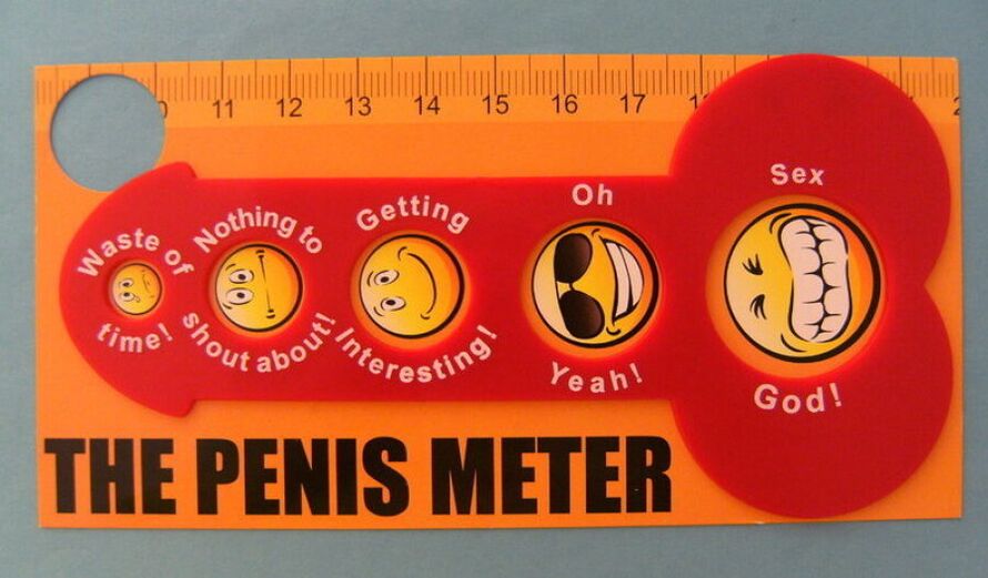 Ruler for measuring the male penis
